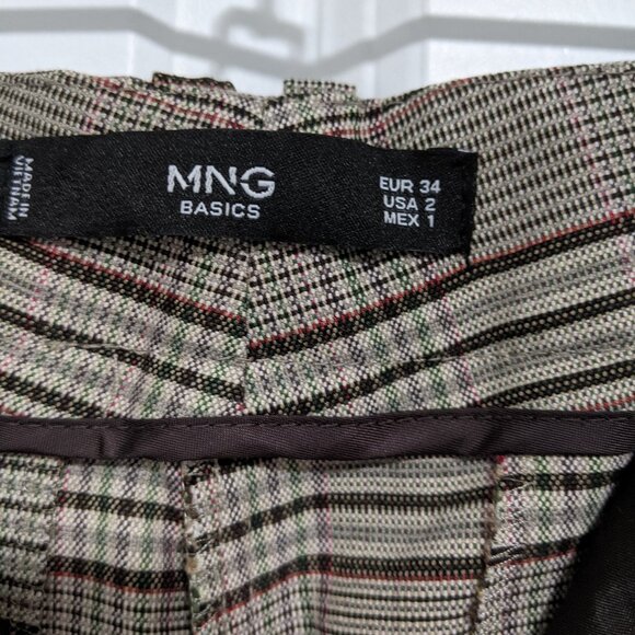 Mango Light Brown/Tan Plaid Suit Set (2PC suit / blazer & pants) - Picture 5 of 5